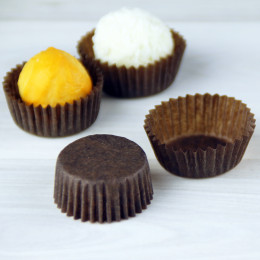 Капсулы УПАКОВКА коричневый круг (30х18мм) упаковка 2000 шт.