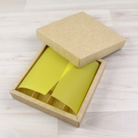 ВКЛАДЫШ коробки 16 конфет желтый