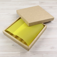 ВКЛАДЫШ коробки 25 конфет желтый