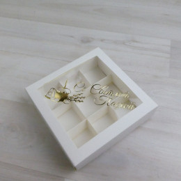 Коробка Гималия 9 конфет, тиснение 