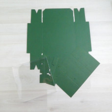Коробка Дафнис 9 новогодний зеленый перграфика
