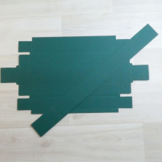 Коробка Карме 5 темно-зеленый шубер прозрачный