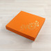 Коробка Паллена 16 оранжевый латекс с тиснением 
