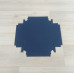 Коробка Теба 015 (125х120х12мм) синий с прозрачным шубером