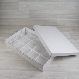 Коробка Бестла 7 двухсторонний белый МГК с разделителем (255х420х80мм)