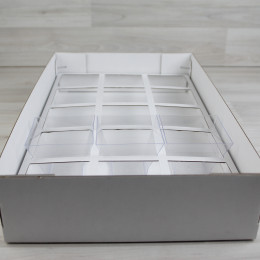 Коробка Бестла 7 двухсторонний белый МГК с разделителем (255х420х80мм)