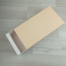 Коробка Эрида 4 (190х110х55мм) белый шубер персиковая кожа