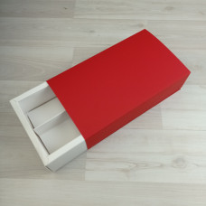Коробка Эрида 5 белый шубер красный гладкий