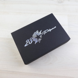 Коробка Этне 6 шубер черный с тиснением 