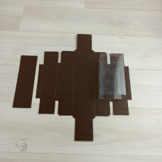 Коробка Карме 2 коричневый шубер прозрачный