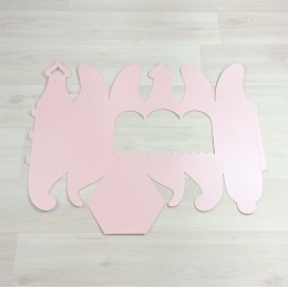 Коробка Кулич Малый розовый