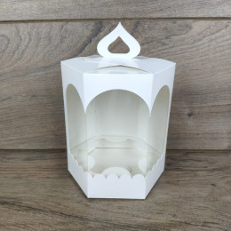 Коробка Кулич Малый премиум белый