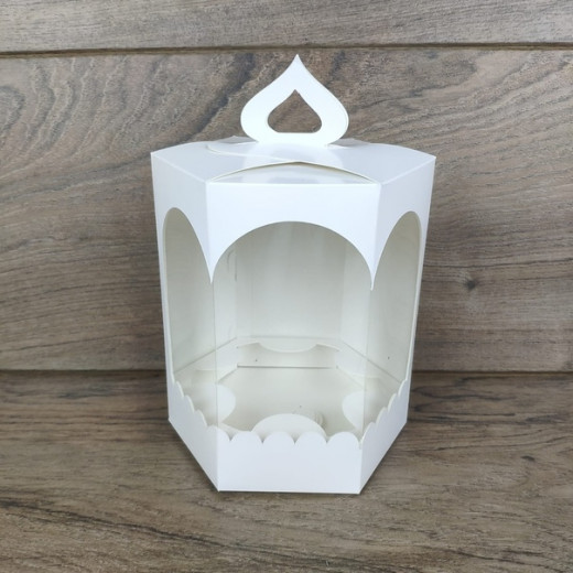 Коробка Кулич Малый премиум белый