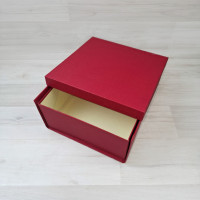 Коробка Мимас 4 красно-бежевый