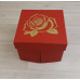 Коробка Мимас 1 красный с тиснением 