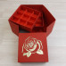 Коробка Мимас 1 красный с тиснением 