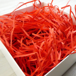 НАПОЛНИТЕЛЬ бумажный 50г красный гладкий