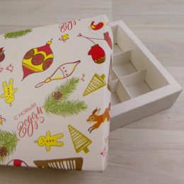 Коробка Паллена 9 "Новогодние игрушки"