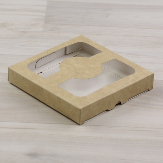 Коробка Теба 011 (105х105х17мм) крафт