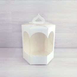 Коробка Кулич Малый Стандарт белый