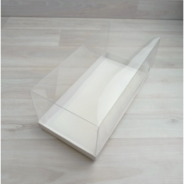 Коробка Титус 4 (255х120х100мм) белый прозрачная крышка