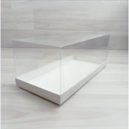 Коробка Титус 4 (255х120х100мм) белый прозрачная крышка