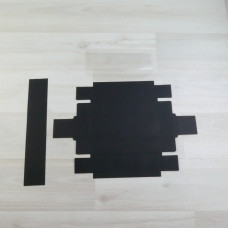Коробка Карме 3 черный с прозрачным шубером