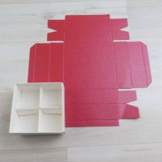 Коробка Паллена 4 красный металлик